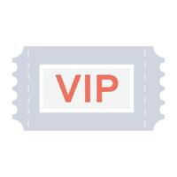 VIP-Pass-Konzepte vektor