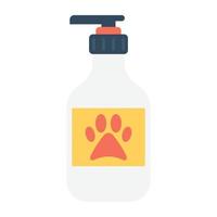 Shampoo-Konzepte für Haustiere vektor
