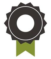Ökologie-Medaillen-Emblem vektor