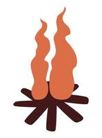 Lagerfeuer Flamme Symbol vektor