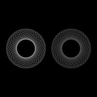 abstraktes Element des Spirographen vektor