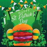 st. Patrick's Day Food-Konzept vektor