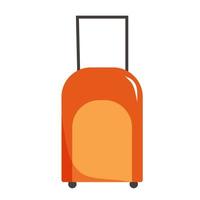 vektorillustration des reisekoffers im flachen karikaturstil. Koffer für Urlaub, Flug, Reisen, Umzug vektor