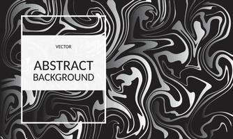 vektor abstrakt marmor textur flytande konst zebra effekt svart och vit färg