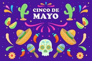 cinco de mayo Hintergrundkonzept vektor