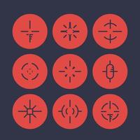 Fadenkreuz, Elemente für Game Design Set 2 vektor
