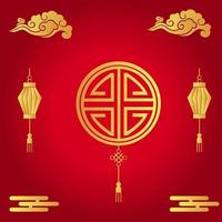 dekoration av kinesiska nyåret vektor
