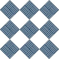 trendiges minimalistisches nahtloses muster mit abstrakter handgezeichneter komposition in blau-weißem vektor