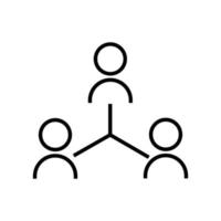 Business-Netzwerk-Symbol vektor