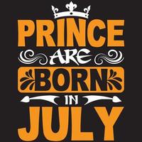 prinsen är född i juli vektor