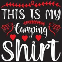 das ist mein Campingshirt vektor