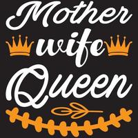 Mutter Ehefrau Königin vektor