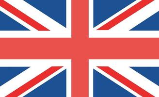Flagge des Vereinigten Königreichs. Vektor-Illustration