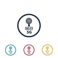 5g-Logo-Illustrationsdesign-Vorlage vektor