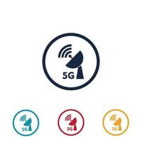 5g-Logo-Illustrationsdesign-Vorlage vektor