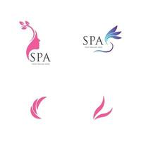 spa logotyp vektor illustration formgivningsmall