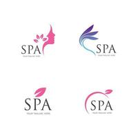 Spa-Logo-Vektor-Illustration-Design-Vorlage vektor