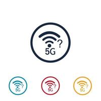 5g-Logo-Illustrationsdesign-Vorlage vektor