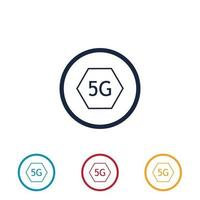 5g-Logo-Illustrationsdesign-Vorlage vektor