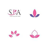 Spa-Logo-Vektor-Illustration-Design-Vorlage vektor