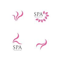 spa logotyp vektor illustration formgivningsmall