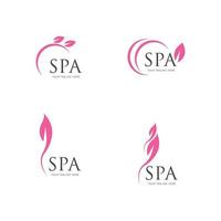 Spa-Logo-Vektor-Illustration-Design-Vorlage vektor