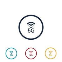 5g-Logo-Illustrationsdesign-Vorlage vektor