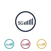 5g-Logo-Illustrationsdesign-Vorlage vektor