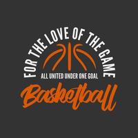 Basketball-Hintergrund-Vintage-Logo-Vektor vektor