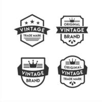 vintage märke retro logotyper samlingar vektor