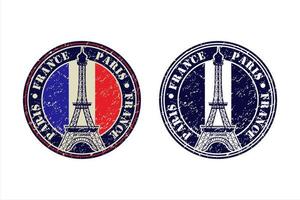 eiffelturm paris frankreich vektordesign logo vektor