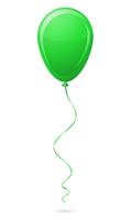 grüne Ballon-Vektor-Illustration vektor