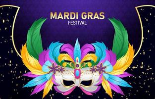 mardi gras mask bakgrund vektor