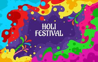 Happy Holi Festival Hintergrund vektor