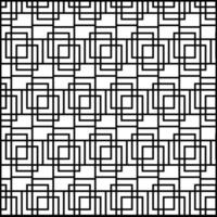 Einfaches nahtloses Muster der schwarzen und weißen Fliese, das für Hintergrund oder Tapete perfekt ist vektor