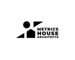 Geometrie Haus Architektur Logo Konzept Vektor Illustration