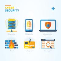 Cyber Security Ikoner Vector Pack