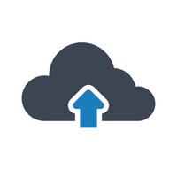 Cloud-Upload-Symbol vektor