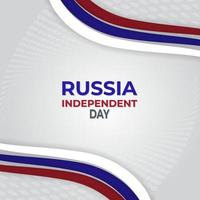 Rysslands självständighetsdag. kreativa gratulationskort vektor