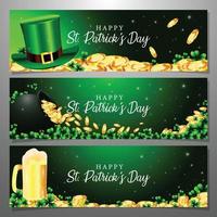 st. patrick's day banner-konzept vektor