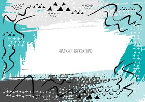 Konstnärliga kreativa kort med penselsträckor, Abstrakt penselslag bakgrund, Vektor illustration.