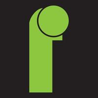 f Buchstabe Logo Alphabet Design-Symbol für Unternehmen und Unternehmen vektor