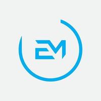 Em, ich Logo-Design-Vorlage, Vektorgrafik-Branding-Element. vektor