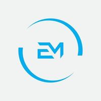 em, mig logotyp designmall vektor grafiskt varumärke element.