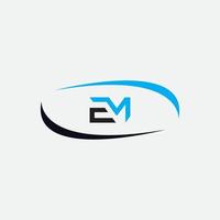 Em, ich Logo-Design-Vorlage, Vektorgrafik-Branding-Element. vektor