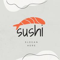 Sushi-Lebensmittel Logo Vector