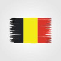 Flagge von Belgien mit Pinselstil vektor