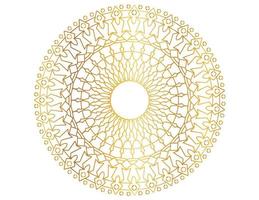 goldenes Mandala-Entwurfsmuster, Hintergrund, Blume, Ornament vektor