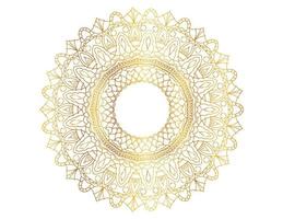 Mandala-Design mit goldenem Muster, Hintergrund, Blume, traditionell vektor