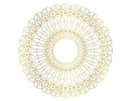 mandala konstverk med gyllene design, bakgrund, mönster, blomma, arabisk stil vektor